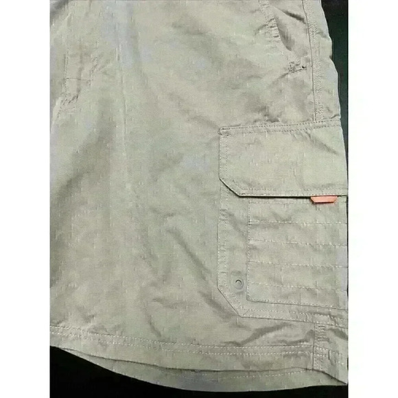 Quiksilver Waterman Shorts Mens 40 Khaki Tan Cargo Nylon Stretch Pockets Tech - Picture 3 of 10